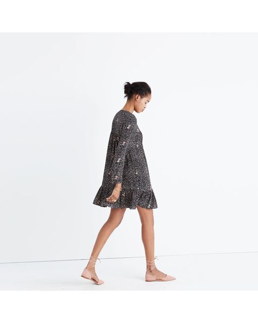 Madewell black wrap dress 2025